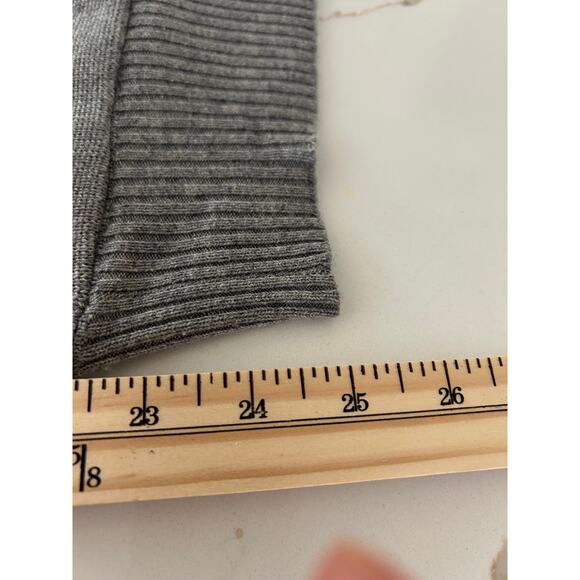 Henri Bendel New York Pull-on Drawstring Pants Silk Cashmere SZM Wide Leg Grey - Picture 9 of 9